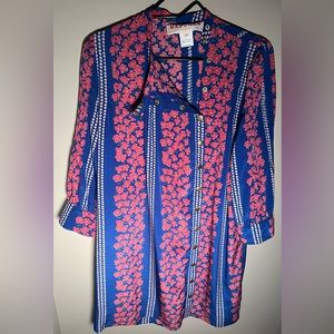 Preloved Boho MADCHEN Anthropology Tunic with 3/4 Sleeves Size M in perfect cond